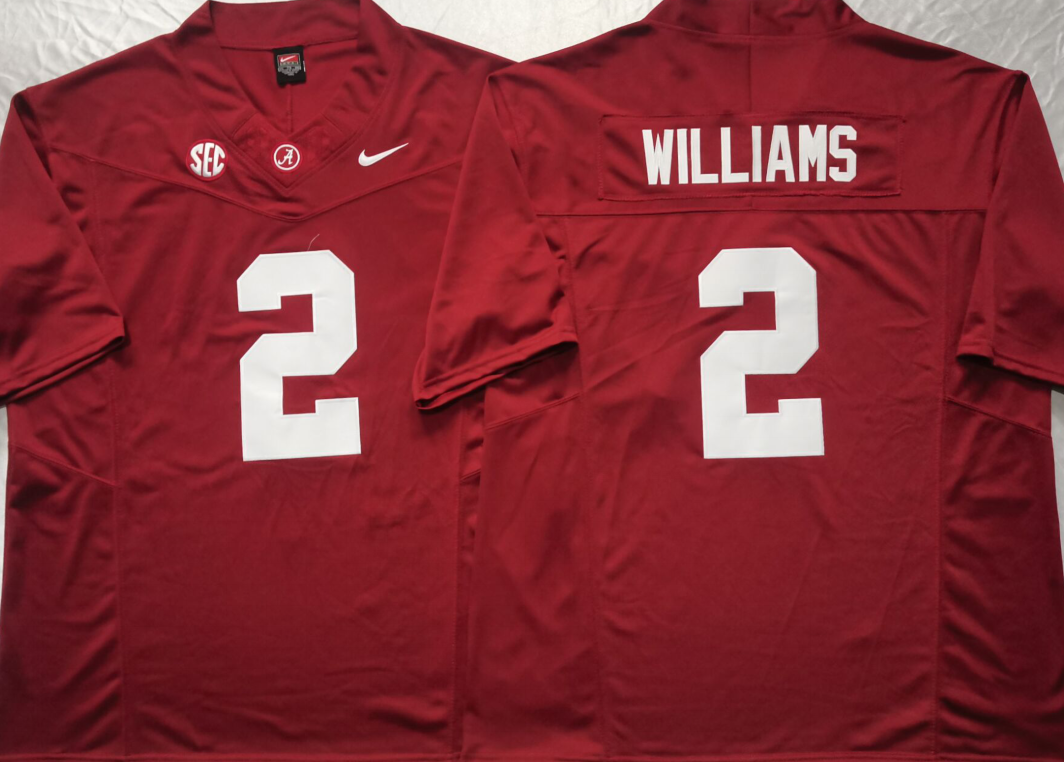 Men's Alabama Crimson Tide Ryan Williams #2 Red Jersey